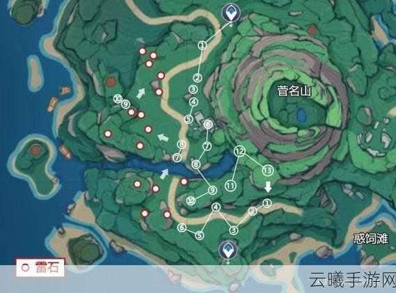 原神曲径通幽岩柱子点亮顺序揭秘,探索与解谜的奇幻之旅