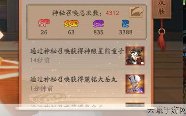 阴阳师手游资讯,如何高效跳过抽卡动画,探索更多趣味玩法?