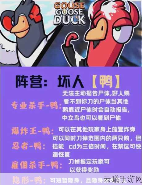 鹅鸭杀游戏成就攻略,揭秘不能独自离开挑战任务的顺利完成之道