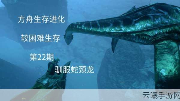方舟，生存进化手游，20秒驯服蛇颈龙的高效攻略与趣味玩法