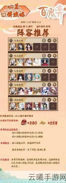阴阳师本周百鬼奕高胜率奴良陆生阵容全攻略