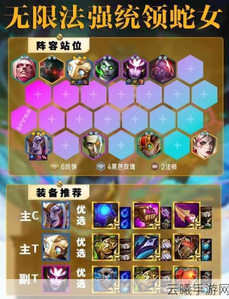 云顶之弈手游,揭秘蛇女重装秘术阵容的制胜之道