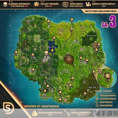堡垒之夜藏宝图全攻略，揭秘宝藏位置与趣味玩法