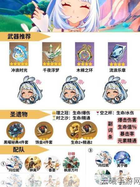 原神玛拉妮队伍搭配全攻略,打造最强水元素战队!