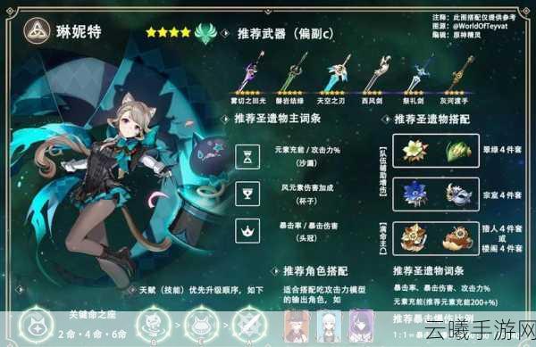 原神琳妮特高效配队与趣味玩法全攻略