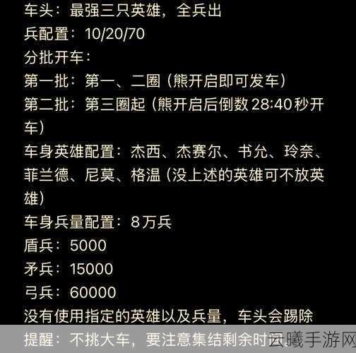万国觉醒驭熊者攻略与技巧深度解析,掌握制胜秘诀,驰骋战场无往不胜!