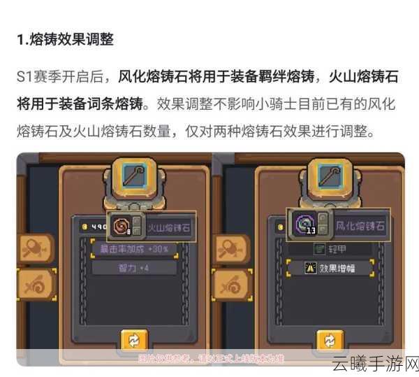 元气骑士前传熔铸石使用攻略及趣味玩法揭秘