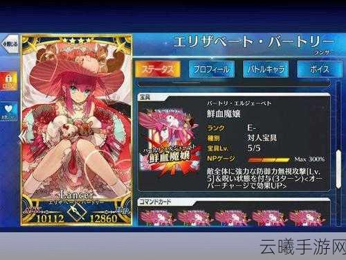 FGO伊丽莎白·巴陶里英灵登场!龙娘技能图鉴全解析