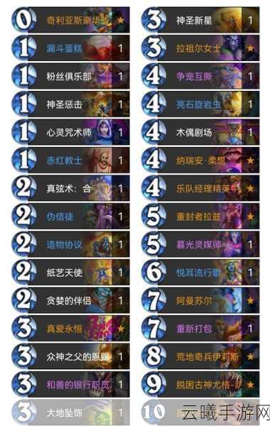 炉石传说九四环牧卡组革新登场，探索变种九四牧师卡组的无限可能