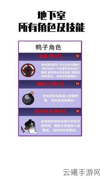 鹅鸭杀地下室职业揭秘，策略与趣味的完美碰撞