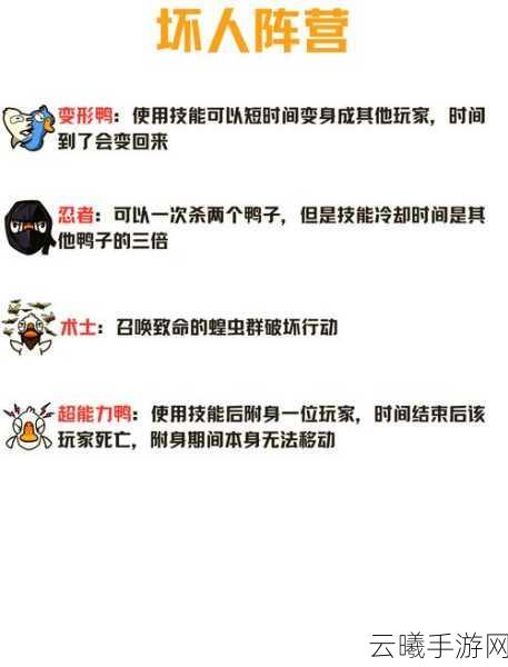 鹅鸭杀地下室职业揭秘,策略与趣味的完美碰撞