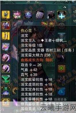 诛仙手游法宝血炼属性全攻略,解锁高效提升血炼等级秘籍