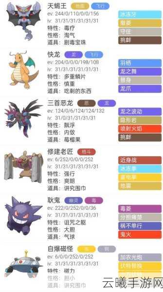 宝可梦剑盾葱游兵队伍搭配全攻略,打造无敌战斗阵容!