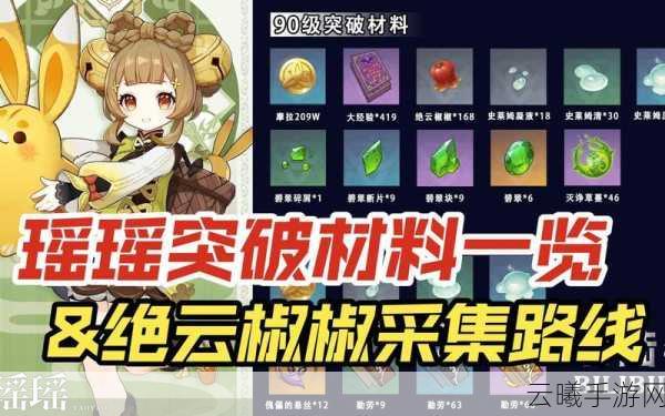 原神瑶瑶突破材料全解析及趣味玩法探索