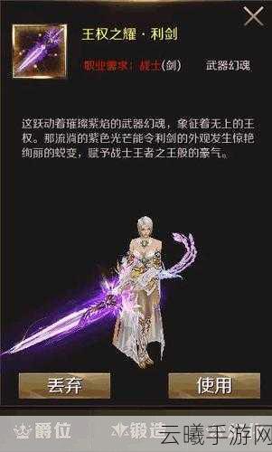 魔域永恒武器掉落全解析，探索传奇之路，解锁终极战力！