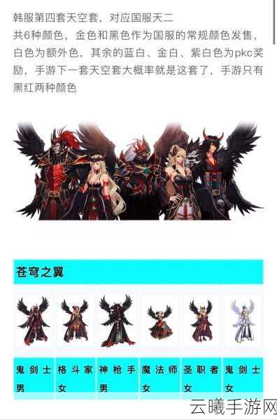 地下城与勇士手游,揭秘国服天5与天空套全览,探索无限战斗乐趣!