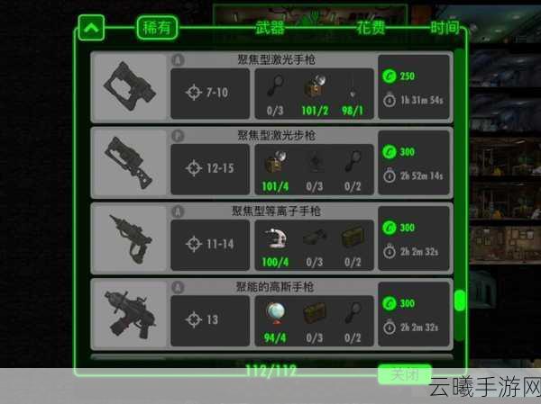 辐射42025手游版，最帅套装搭配顶级武器，玩家新宠揭秘！