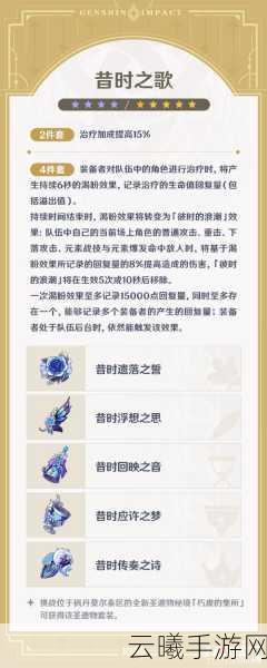原神回声之林夜话圣遗物效果全解析及趣味玩法探索