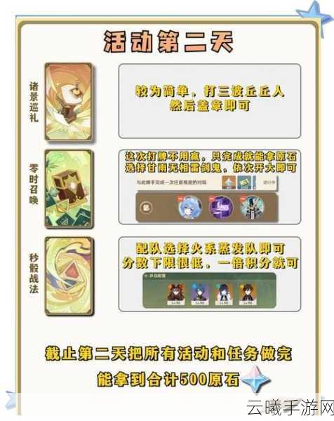 原神月章星句第一天活动全攻略,解锁诗意冒险,赢取限定奖励!