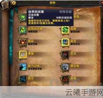 魔兽世界手游化怀旧服WLK,猎人宠物选择与趣味玩法全攻略
