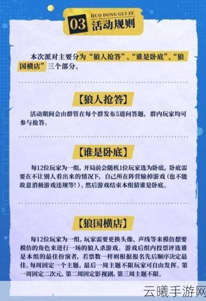 狼人嫌疑,沉浸式狼人杀冒险游戏,挑战你的推理极限与智慧火花!